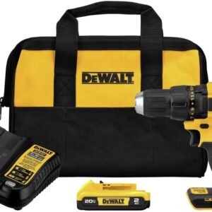DEWALT 20V MAX Cordless Drill Driver. 1/2 Inch. 2 Speed. XR 2.0 Ah Battery and Charger Included (DCD777D1)